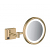 Hansgrohe AddStoris - Kozmetické nástenné zrkadlo s LED osvetlením, kefovaný bronz 41790140