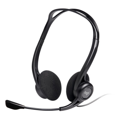 LOGITECH Logitech Headset Stereo PC 960/ drátová sluchátka + mikrofon/ USB/ černá