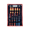 Skrutkovače, 12-dielna sada, 3,5-5,5-6,5mm, PH1-2, el. 3-4-5,5mm, PH1-2, CrV