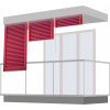 Vonkajšie rolety na balkón/terasu 71x150 (Vonkajšie rolety na balkón/terasu 71x150)