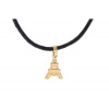 Doria Náhrdelník z ocele zlatý EIFFELOVA VEŽA I261