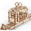Ugears 3D puzzle Tramvaj s kolejemi 154 ks