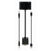 GEMBIRD VGA na HDMI + VGA adaptér kabel 0,15 m černý