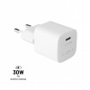 Mini Adapter FIXED s výstupom USB-C a podporou PD 30 W biely