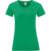 Fruit of the Loom Tričko Lady-Fit Iconic 150 T, krátký rukáv, dámské COT16143252005-kelly green 2XL Zelená kelly