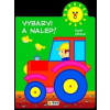 Vybarvi a nalep - Traktor - 2-3 roky