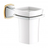 GROHE Grandera - Keramický pohárik s držiakom, chróm/zlato - 40626IG0