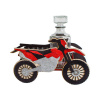 Darček pre motorkára - krosová motorka s fľašou a pohárikmi