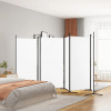 VidaXL Paraván 6-panelový, biely, 520 x 180 cm, látka