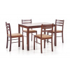 Halmar NEW STARTER 2 zostava stôl + 4 stoličky espresso
