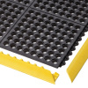 Čierna gumová rohož Cushion Easy Nitrile - dĺžka 91 cm, šírka 91 cm, výška 1,9 cm