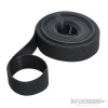 Hook & Loop Self Wrap Black - 25mm x 5m FIXMAN