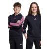 Detská mikina adidas čierna farba, s kapucňou, jednofarebná, JN2422 164