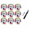 Výhodný akčný set - 9x Futbalová lopta SELECT FB Brillant Super TB SK Chance Liga 2024/25 5 bielo-modrý