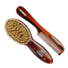 Kent. BA30 Soft Natural Bristle Baby Brush and Com Set - Sada detských kief a hrebeňov z mäkkých prírodných štetín