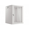 LANBERG 19'' RACKOVÁ SKRIŇA PRO MONTÁŽ NA STENU 15U/600X600 (FLAT PACK) S PROSKLENÝMI DVERAMI ŠEDÁ V2c WF01-6615-10S