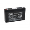 Akumulátor energie BezÚ Olovený AGM/VRLA Pb-SO4 Geti SLA-6V/7.0Ah 6V/7.0Ah C450/50% (Trakčná záložná batéria 