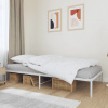 vidaXL Kovový posteľný rám biely 100x200 cm - Biela - 119794-66461