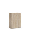 BASIC Policová skriňa BASIC, so zámkom, 80x40x111,7cm, dub Sonoma