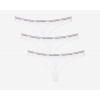 Tommy Hilfiger dámske biele tangá 3pack Essentials UW0UW00048 LG