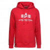 Alpha Industries Basic Hoody pánska mikina speed red Veľkosť: 3XL, Farba: červená