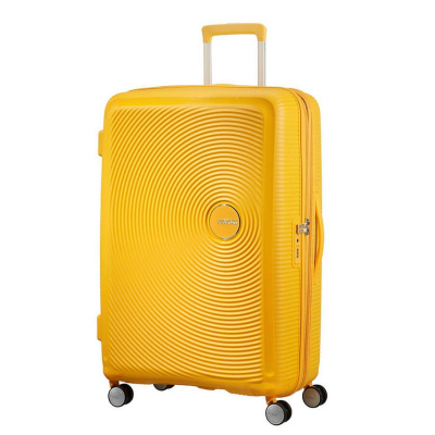 Cestovný kufor American Tourister Soundbox Spinner 77 Exp. 32G*003 (88474) - 06 golden yellow