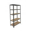 Meets-ecommerce UG Kovový regál 155x130x40, 4-6 políc Farba: Antracitová, Počet polic: 5 políc