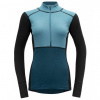 DEVOLD Lauparen Merino 190 Zip Neck Woman moon/ink/flood M