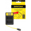 Nabíjačka akumulátorov Paton pre Dual Panasonic DMW-BLG10 s LCD, USB (PT141655)