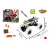 Stavebnice Auto 4WD 15ks, měřítko 1:32 - mix bílé nebo oranžové