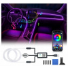 OMECO LED pásik do interiéru auta USB, 5 V, 4 m, 5050 RGB