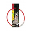 Obojok DOG FANTASY svetelný USB červený 65cm 1ks