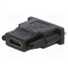 Adaptér DVI-D (18+1) vidlice,HDMI zásuvka černá