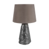 STRÜHM Moderná stolná lampa MAGDA E27 SILVER / GREY 3962
