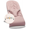 Baby Bjorn BabyBjorn Bliss - detské lehátko, set s hračkou | Woven Petal Quilit Dusty Pink