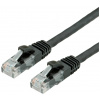 Value 21.99.1085 RJ45 síťové kabely, propojovací kabely CAT 6 U/UTP 10 m černá nestíněný, bez halogenů, samozhášecí 1 ks