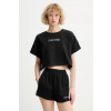 Calvin Klein tričko dámske bavlnené LV00Q61201 čierna XS