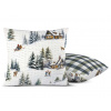Krepová obliečka na vankúš Vianoce na horách - duo Veľkosť: 40 x 40