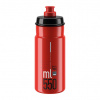 lahev ELITE Jet Clear červená, šedé logo 550 ml