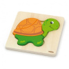 Drevené puzzle pre najmenších Viga Korytnačka multicolor