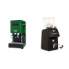 Gaggia Classic E24 BC, green + Ascaso H64, black