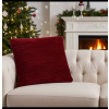 Gobelínová obliečka na vankúš s dekoračným lémom 42x42 cm bordová Chenille IT150 Bordová 42x42 cm