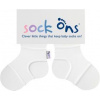 KIKKO SOCK ONS Držiak ponožiek Classic, biela (0-6m)