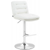 Barová stolička Damar umelá koža chróm, biela