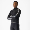 CASTELLI pánská bunda Ultra Rain Cape, black/silver reflex M
