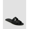 Dámske šľapky Manebi Leather Two Bands Sandals Canyon čierne