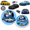DIGITÁLNA TLAČ Jedlý obrázok na tortu BMW AUTO M BALÍČEK POSTAVY + DARČEK TEXT 2