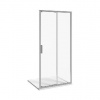 Jika Nion - Sprchové dvere dvojdielne L/P, 120 cm, Jika perla Glass, strieborná/transparentné sklo H2422N40026681