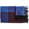 Pléd Blend Throw svetlomodro-čierny