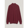 SVETER GANT COTTON PIQUE HALFZIP RICH WINE